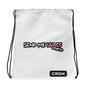 CRGM | Send Crypto Drawstring bag
